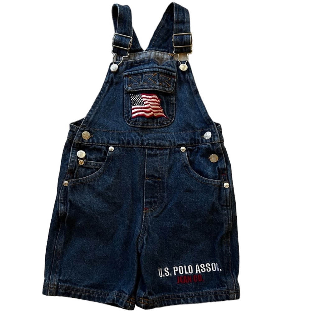 U.S.Polo Association Denim Overalls Shorts